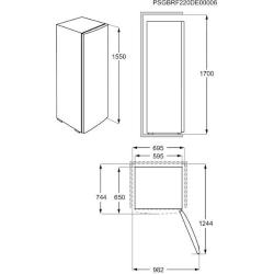 Hladilnik Electrolux LRB1DE33X 309 l, E, 155 cm, inox