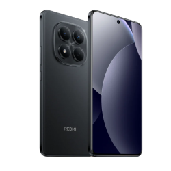 Xiaomi telefon v črni barvi z velikim zaslonom in trojno zadnjo kamero.