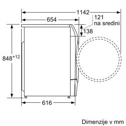 Pralno-sušilni stroj Bosch WDU8H541EU 10/6 kg, 1400 obr./min