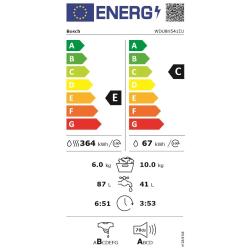 Pralno-sušilni stroj Bosch WDU8H541EU 10/6 kg, 1400 obr./min