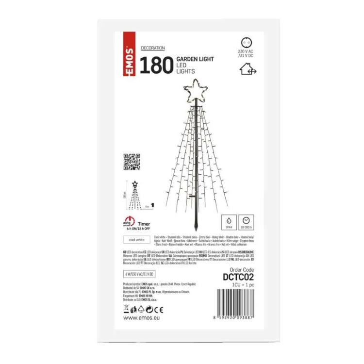 Božični snežak iz trstike LED, 124 cm, notranji, hladna bela