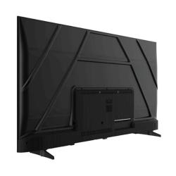 Zadnja stran TV Haier z ojačanim zadnjim panelom in spodnjimi stojali za stabilnost.