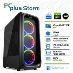 Računalnik PCPlus Storm i7-12700F / 16GB / 1TB NVMe SSD / GeForce RTX 4070 12GB / RGB / Win 11 Home
