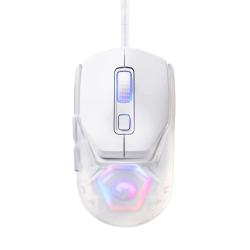 Miška Marvo Fit Lite G1, gaming, bela