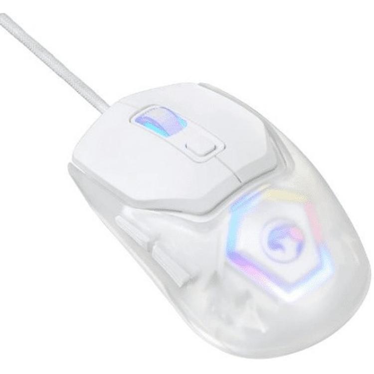 Miška Marvo Fit Lite G1, gaming, bela