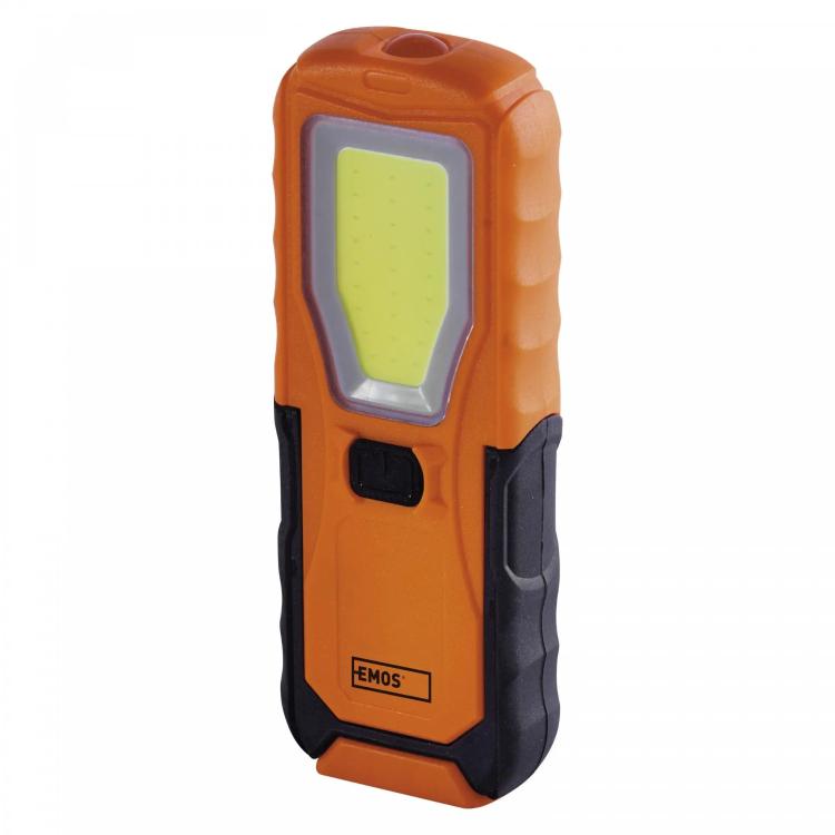 Ročna LED delovna svetilka Emos 5W COB LED, 360 lm, 4× AA