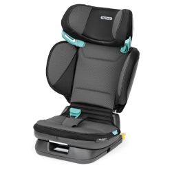Otroški avtosedež brez naslona za pasove, s poudarjenimi vodili za varnostni pas