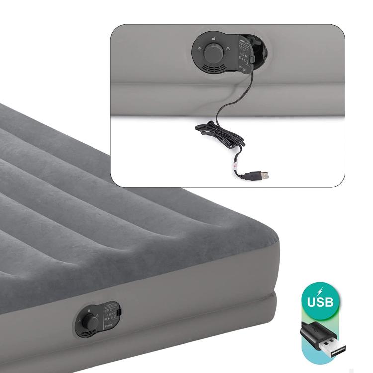 Napihljiva postelja Intex Twin Dura-Beam Prestige Mid-Rise 64112,  99 x 191 x 30 cm, USB zračna črpalka