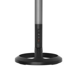 JBL PartyLight Stick, pogled na upravljalne gumbe in stabilen krožni podstavek.