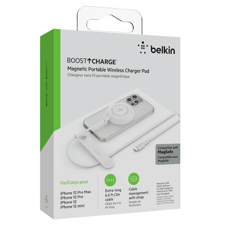 Prenosni magnetni polnilec Belkin, ležeči, 7,5 W, bel_4