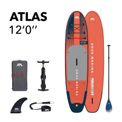 Napihljiv SUP Aqua Marina Atlas 12’0” (BT-23ATP), oranžna