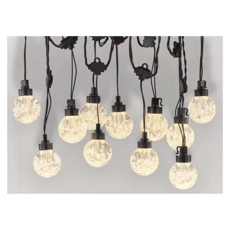 Svetlobna veriga 20 LED, 20x party lučke, 7,6 m, zunanja in notranja, topla bela