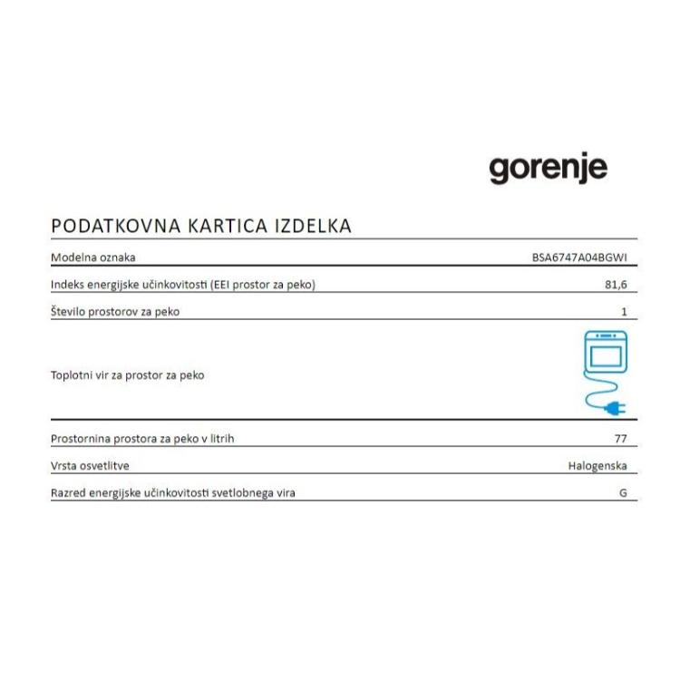 Vgradna pečica Gorenje BSA6747A04BGWI_11