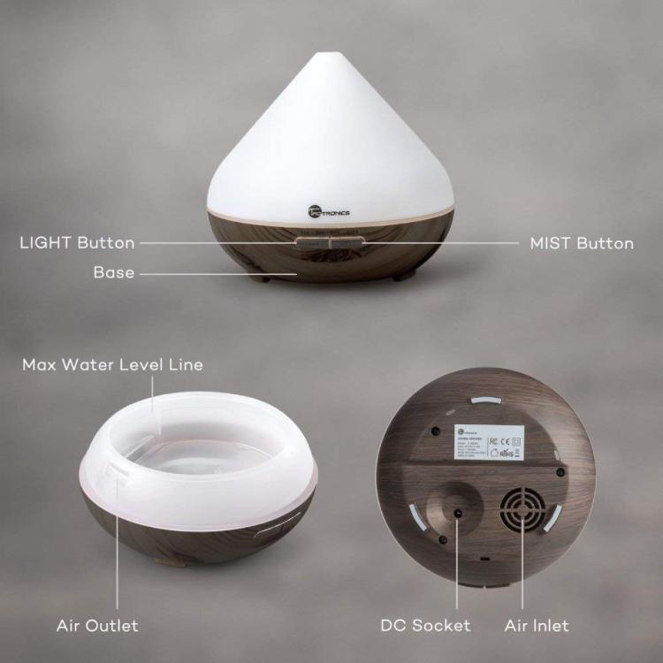 Oljni difuzor TaoTronics TT-AD002, coffee