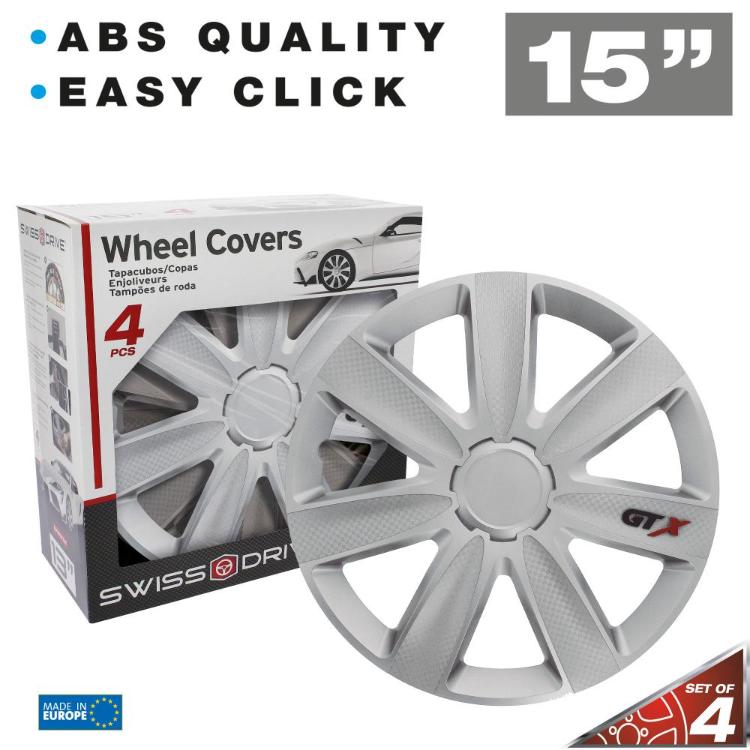 Promocijska slika: škatla in pokrov, napisi “ABS QUALITY”, “EASY CLICK”, oznaka 15"