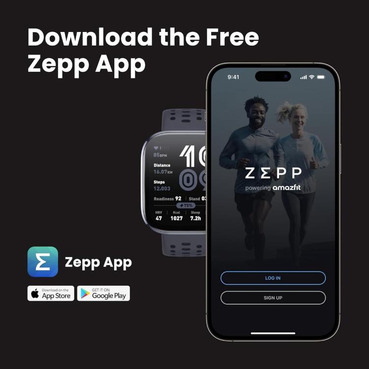 Pametna ura Amazfit Bip 6  AMOLED zaslon, GPS, črna