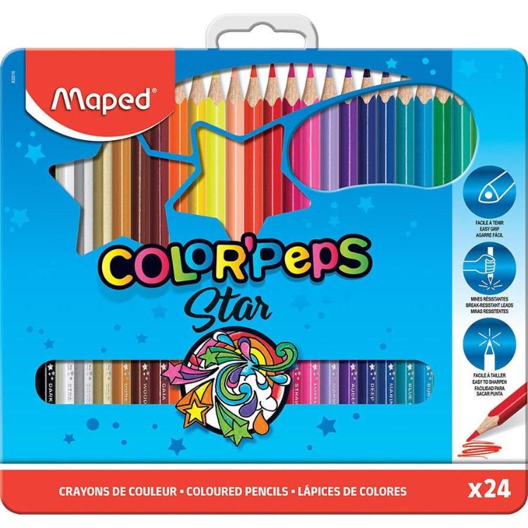 Barvice Maped Color'peps, 3 robe 24/1