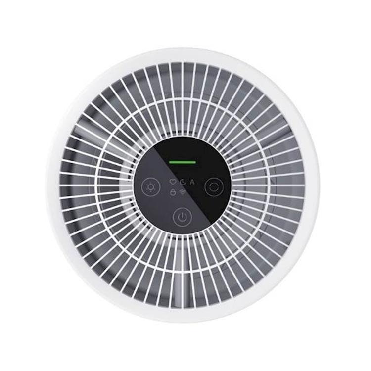 Zgornji pogled na Xiaomi Smart Air Purifier 4 Compact z upravljalno ploščo in izpustom zraka.