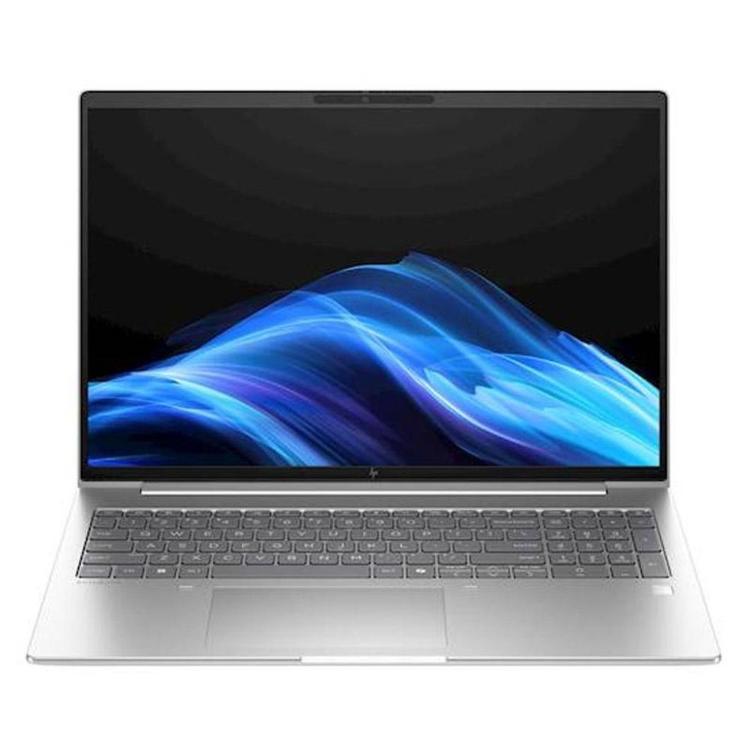 HP EliteBook z odprtim zaslonom, numerično tipkovnico, veliko sledilno ploščico in ozkimi robovi zaslona.