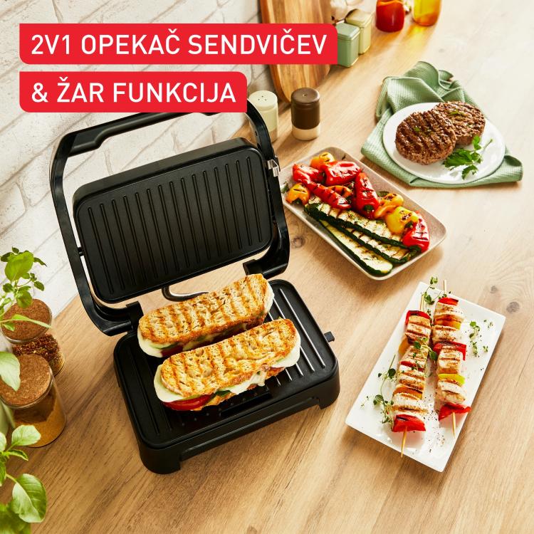 Opekač sendvičev Tefal Inicio Compact GC270D10
