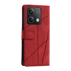 Preklopna torbica za Xiaomi Redmi Note 13, WLGO-Lines, rdeča