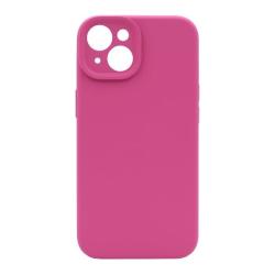 Silikonski ovitek (liquid silicone) za Apple iPhone 14, N-Soft, temno roza