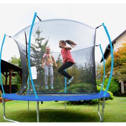 Trampolin LEGONI SPACE z zaščitno mrežo 425 cm, moder