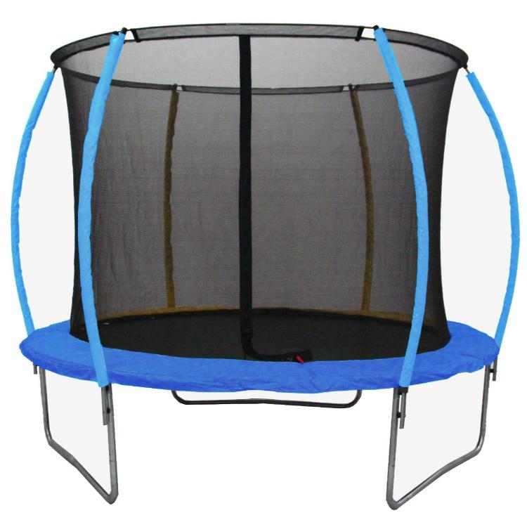 Trampolin LEGONI SPACE z zaščitno mrežo 425 cm, moder