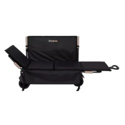 KingCamp zložljiv voziček razstavljen v ležalni položaj z dodatnim podaljškom.