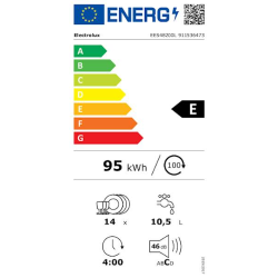 Vgradni pomivalni stroj Electrolux EES48200L, inverter, 700 Maxi Flex