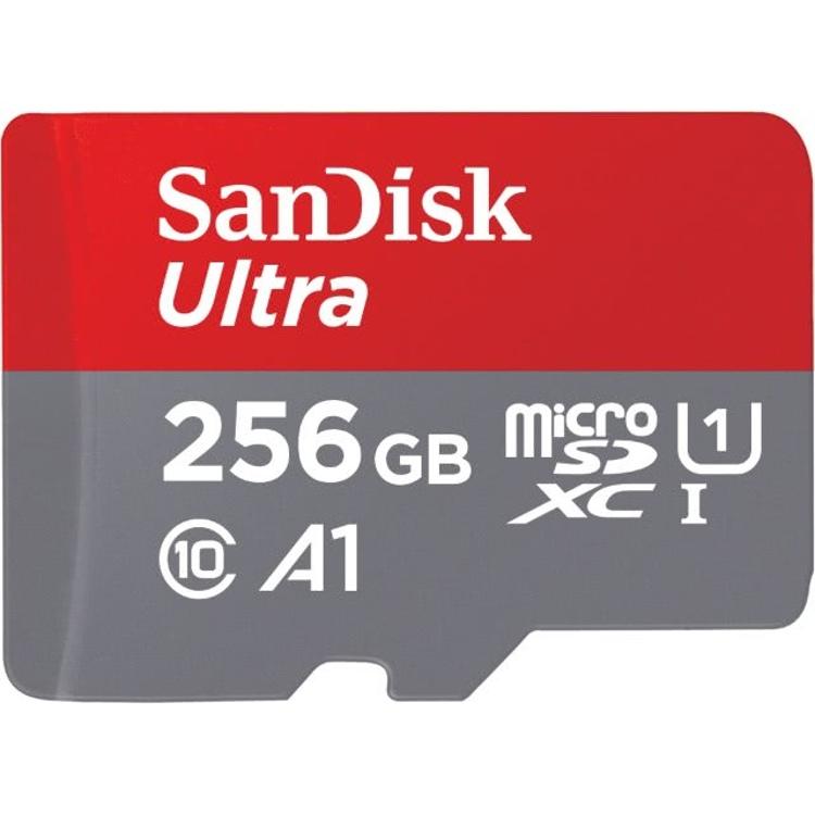 Spominska kartica SanDisk MicroSDXC 256 GB ULTRA MOBILE, 100MB/s, UHS-I C10, A1, adapter