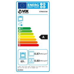 Kombinirani štedilnik VOX GTR 6315W (3x plin, 1x elektrika)_5