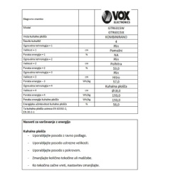 Kombinirani štedilnik VOX GTR 6315W (3x plin, 1x elektrika)_3