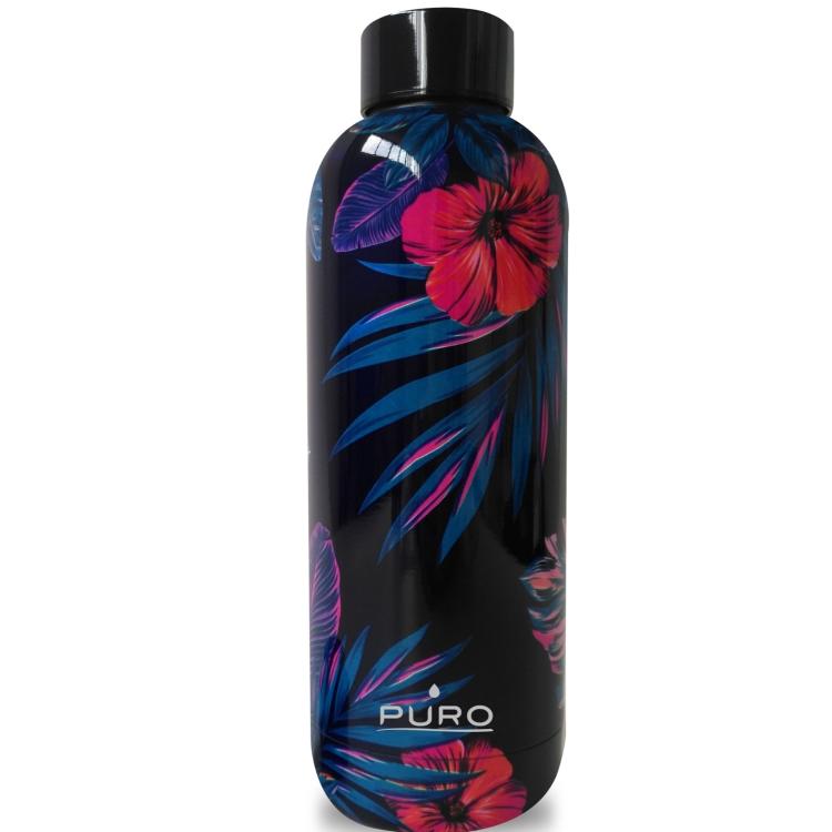 Steklenica Puro HOT&COLD termo, nerjaveče jeklo, 500 ml, Tropical - Flowers_1