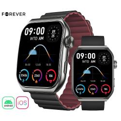 Pametna ura Forever Verfi SWM-300, 1.96" AMOLED zaslon, IP67, črna