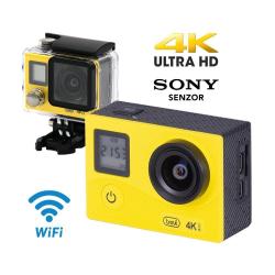 Aktivna športna kamera TREVI GO 2500-4K, 4K-UHD, WiFi, rumena_1