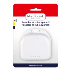 Posodica za zobni aparat Mediblink S M040, bela
