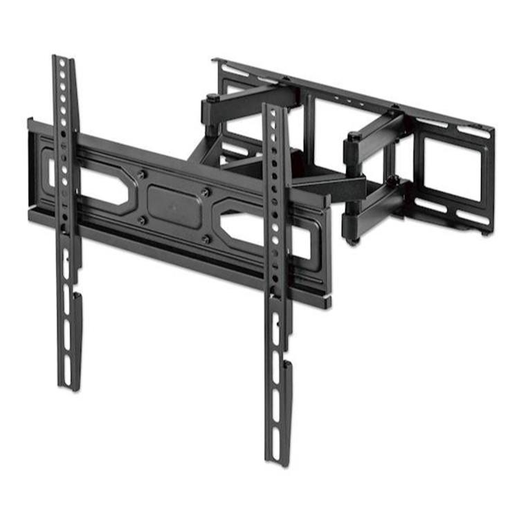 Stenski TV nosilec roka 32''-70'' MANHATTAN, 40kg, dvojna roka, naklon -15° do +5°, črna