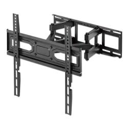 Stenski TV nosilec roka 32''-70'' MANHATTAN, 40kg, dvojna roka, naklon -15° do +5°, črna