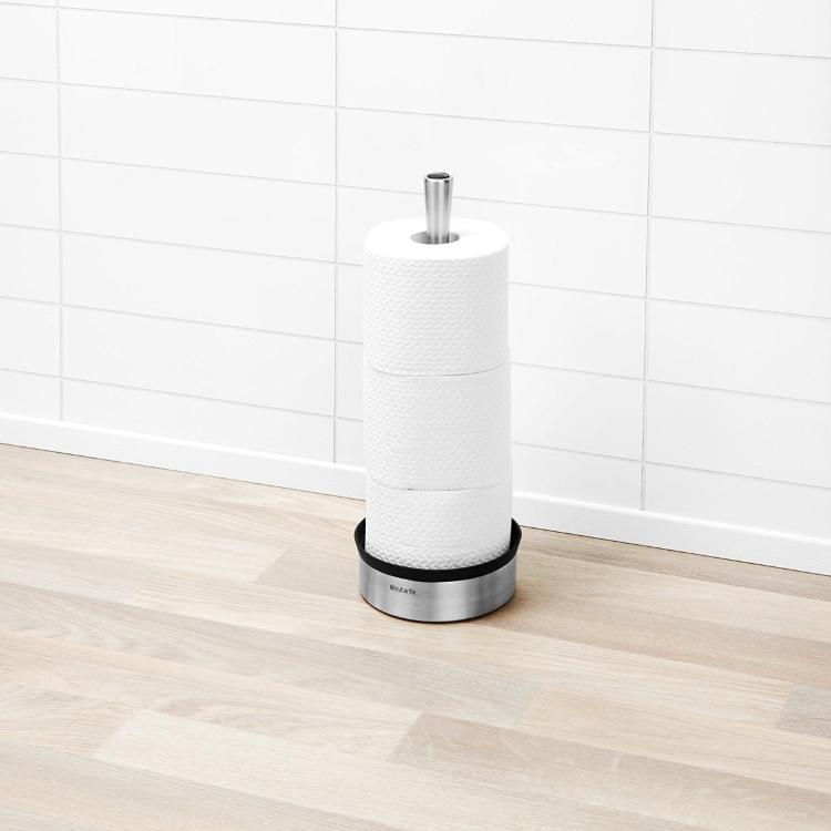 Stojalo za WC papir Brabantia, kovinski mat