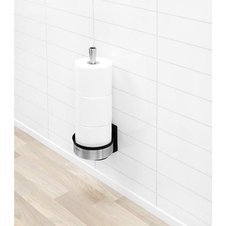 Stojalo za WC papir Brabantia, kovinski mat