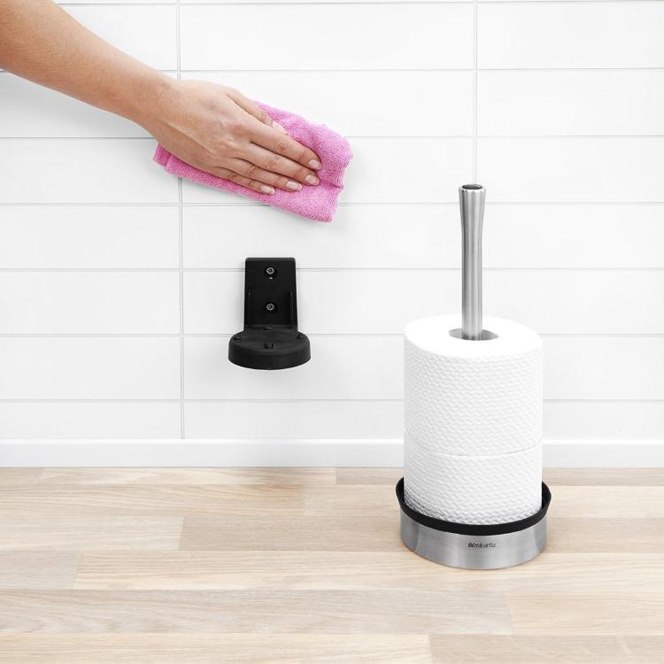 Stojalo za WC papir Brabantia, kovinski mat