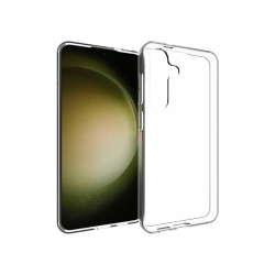 Samsung Galaxy S25+ - Gumiran ovitek (TPU) - prozoren svetleč