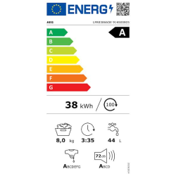 Pralni stroj AEG LFR83866OE, UniversalDose, 8 kg, WiFi