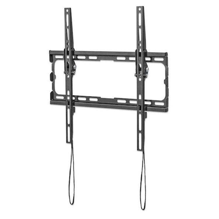 Stenski nagibni TV nosilec 32''-70'' MANHATTAN, 35kg, naklon 0° do -8°, črna