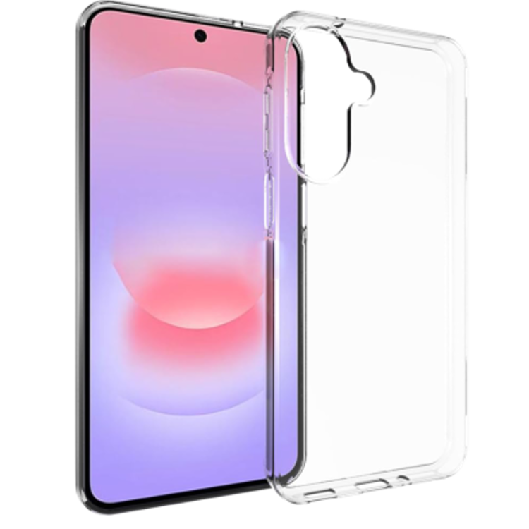 Prozoren TPU ovitek za Samsung Galaxy A27 5G z ojačanimi robovi in natančnimi izrezi nudi zanesljivo zaščito ter ohranja originalni videz telefona.