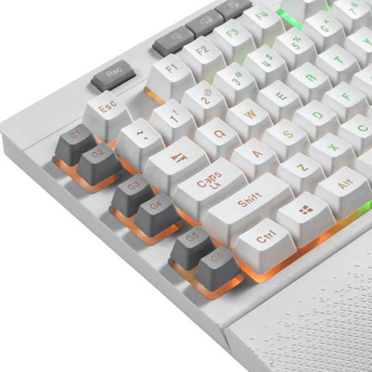 Tipkovnica Redragon Shiva 512 RGB, gaming, bela