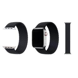 Najlonski pašček Chic (vel.L) za Apple Watch (38/40/41 mm), črn, dolžina 16 cm_1