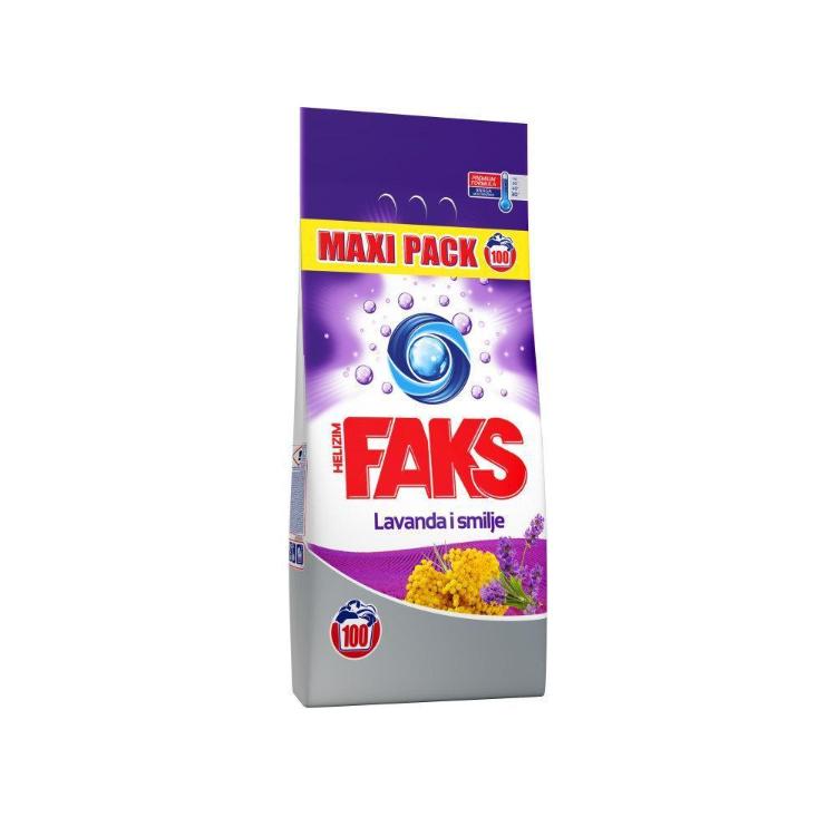 Pralni prašek Faks Helizim Lavanda in Smilj, 10 kg
