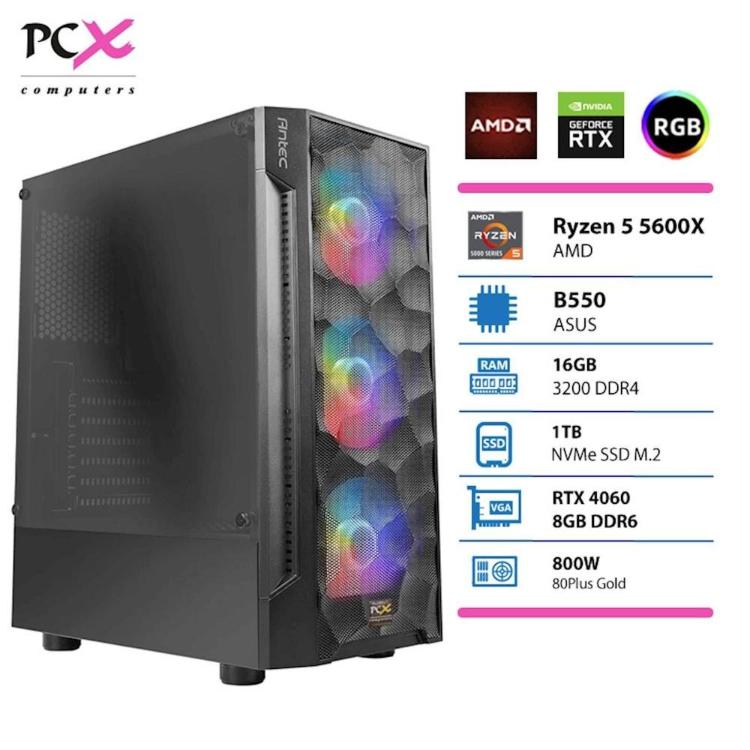 Računalnik PCX Extian R5 5600X 16GB 1TB RTX4060